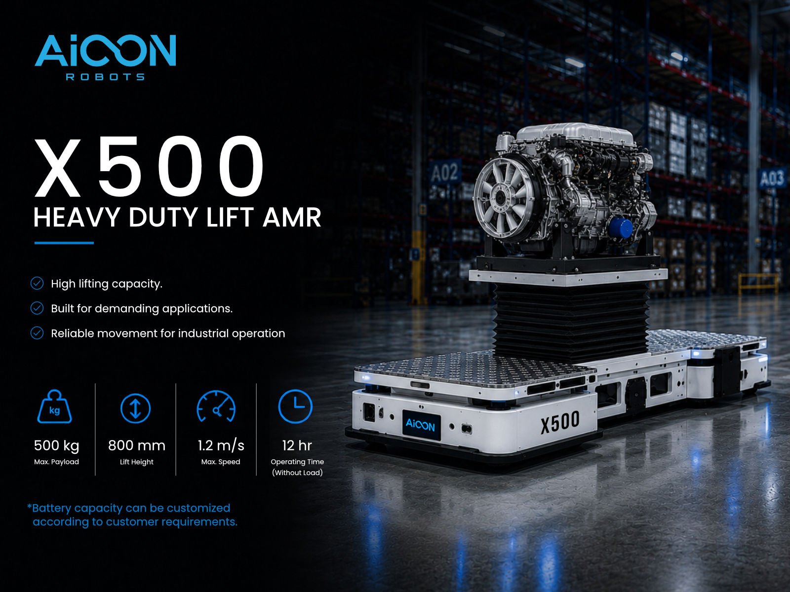 aicon project reference X500 - Aicon Robot